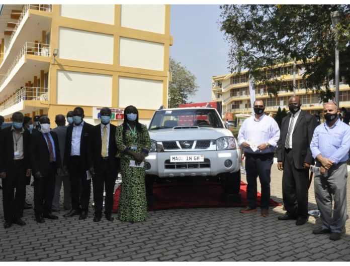 Japan Motors gives first locally assembled Nissan Pickup to College of Engineering-KNUST