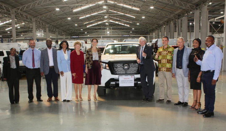British government delegation visits Japan Motors’ Nissan Vehicle Assembly plant